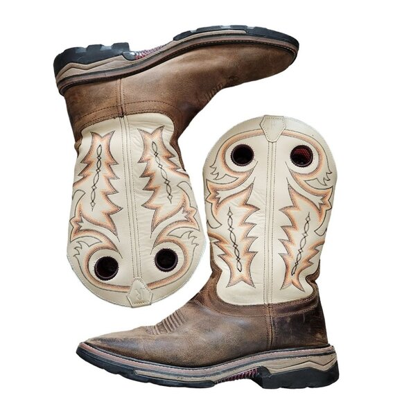 R. Watson Western Boots Men's 12 EE Chesnut Cowbody Work Buffalo RW1011 - Picture 2 of 15